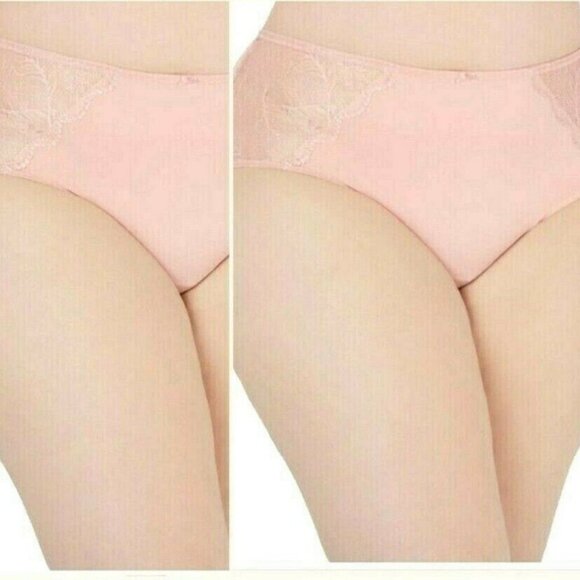 BOGO INC International Concepts Women Lace Inset Hipster Panties Pink 3X NEW Lot - Picture 1 of 8